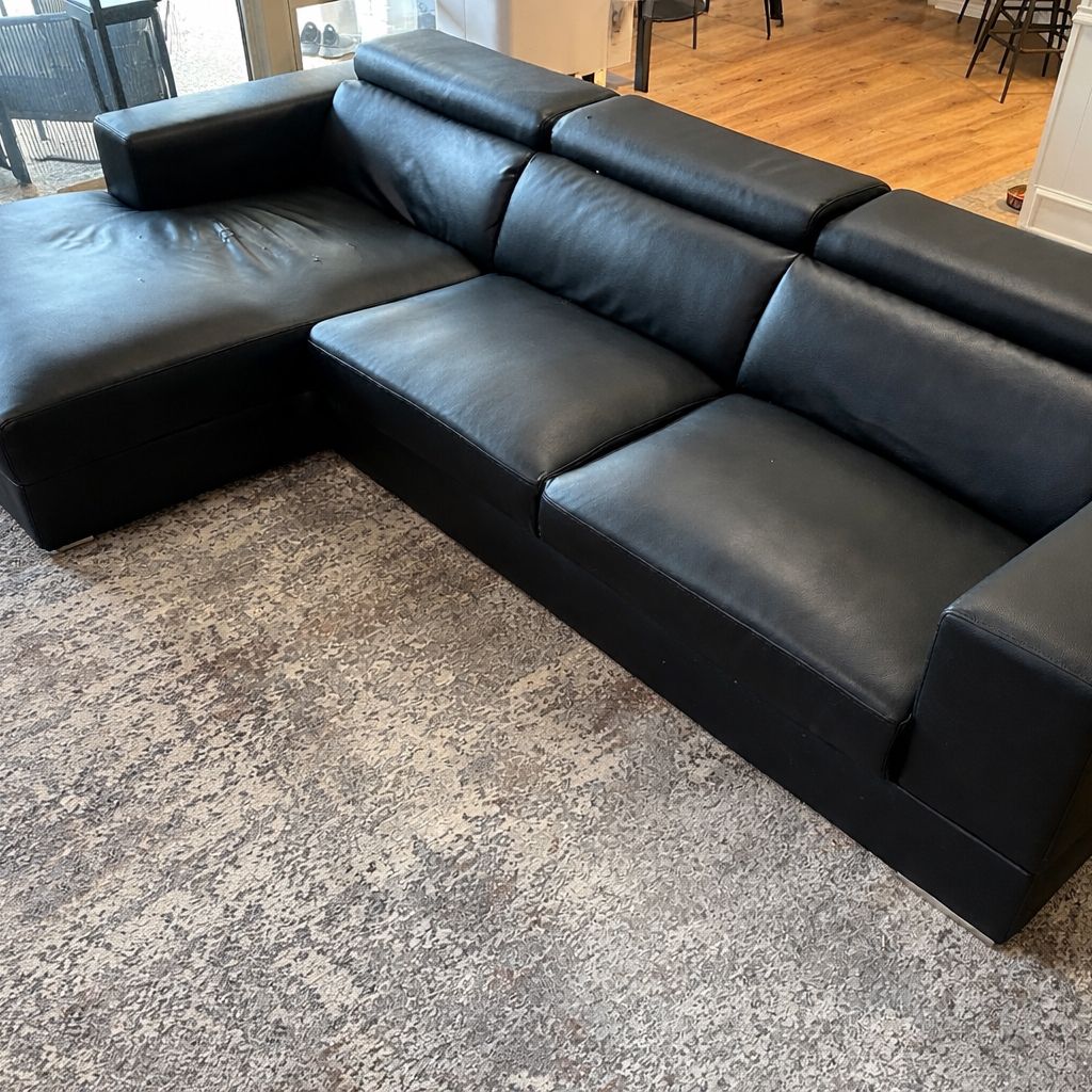 Sectional couch + lift-top coffee table set- modern & functional