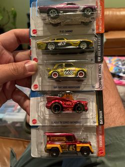 Hot Wheels 5-Car Lot – Batman, El Camino & More