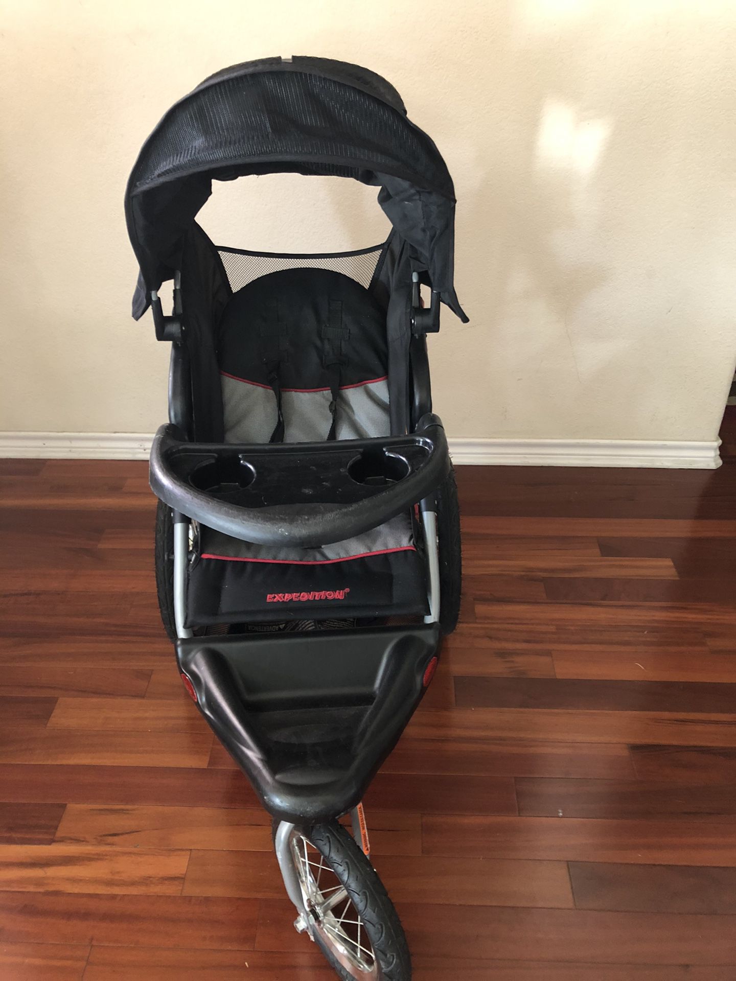 Baby stroller expedition with car seat and base