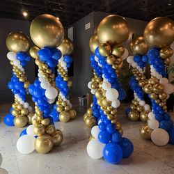 Balloons decor columns