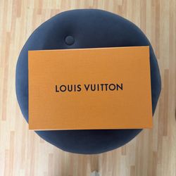 Authentic Louis Vuitton Large Orange Magnetic Collapse-Style Gift Box