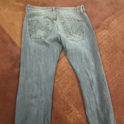Mens A POCKET 7 Jeans Size 33 (Boot Cut)
