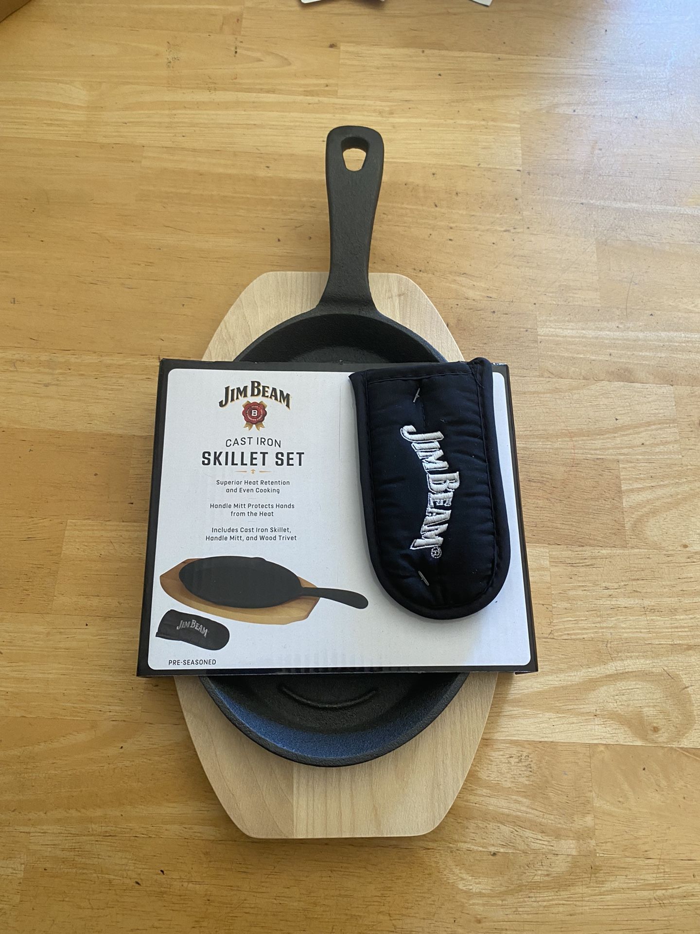 New Jim Beam Cast Iron Skillet