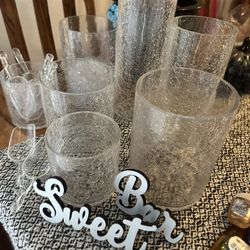 Candy Station Jars and Sign 
