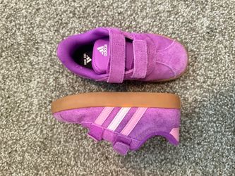 Girls pink purple adidas size 11