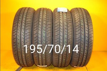 195/70/14 For Sale 4 New Tires We Service Motorcycle Tires