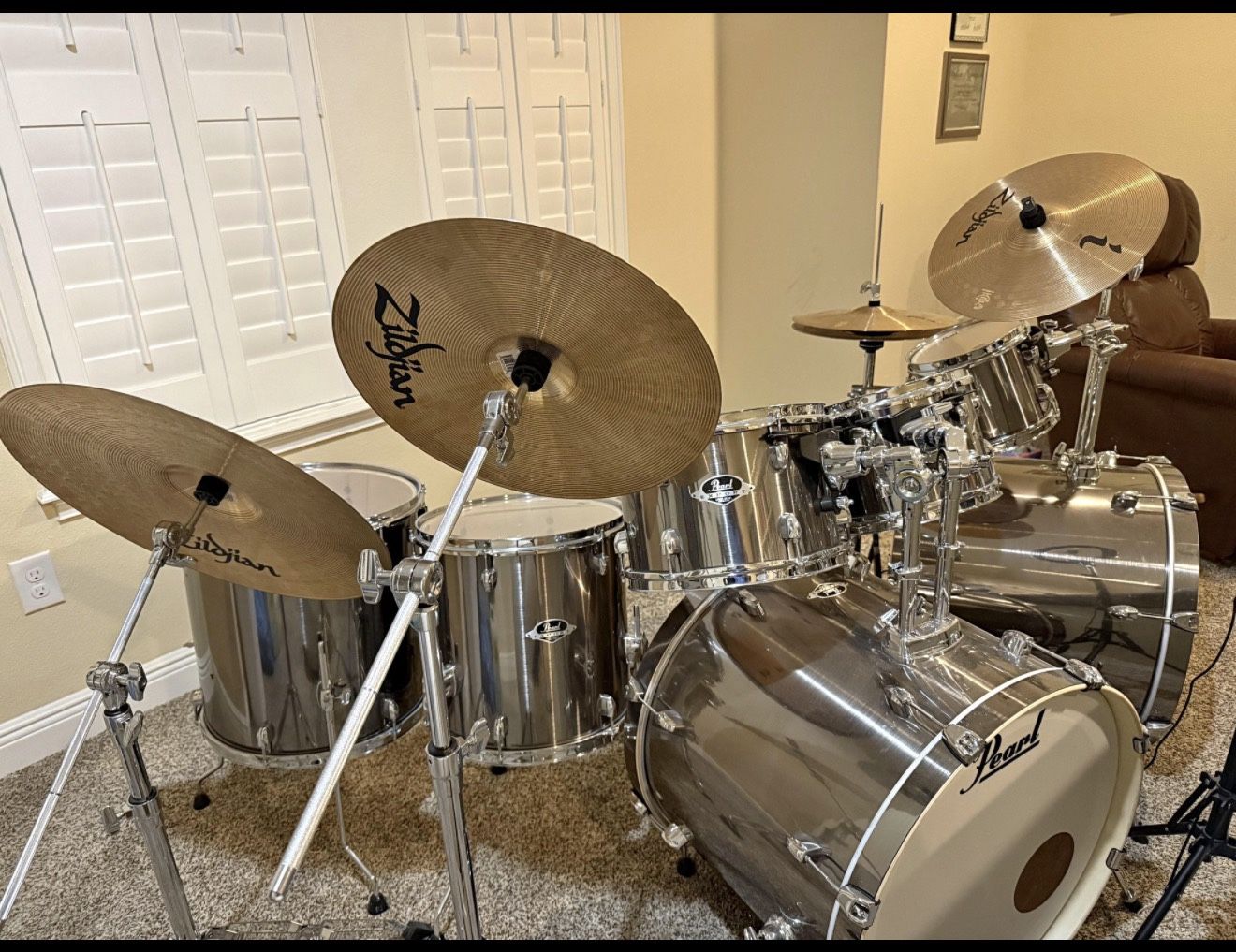 Pearl Export 8 Pieces Smokey Chrome