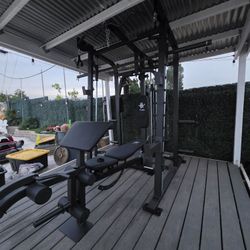 Smith Machine 2001 | Multi-Use Adj Bench | Gym Equipment | Fitness | Squat Rack | Excercise |🔴WEIGHTS AND BARBELL SOLD SEPARATELY 🔴 FREE DELIVERY 🚚