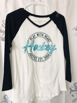 Size 20 girls shirts justice shirts brand new with tags $5 each n half sleeves $4 each