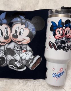 40 Oz Tumbler and Mickey And Minnie Dodgers