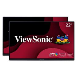 ViewSonic VA2256wee-MHD_H2 - 22" 1080p IPS Dual Pack Head-Only Monitors with FreeSync, HDMI and VGA
