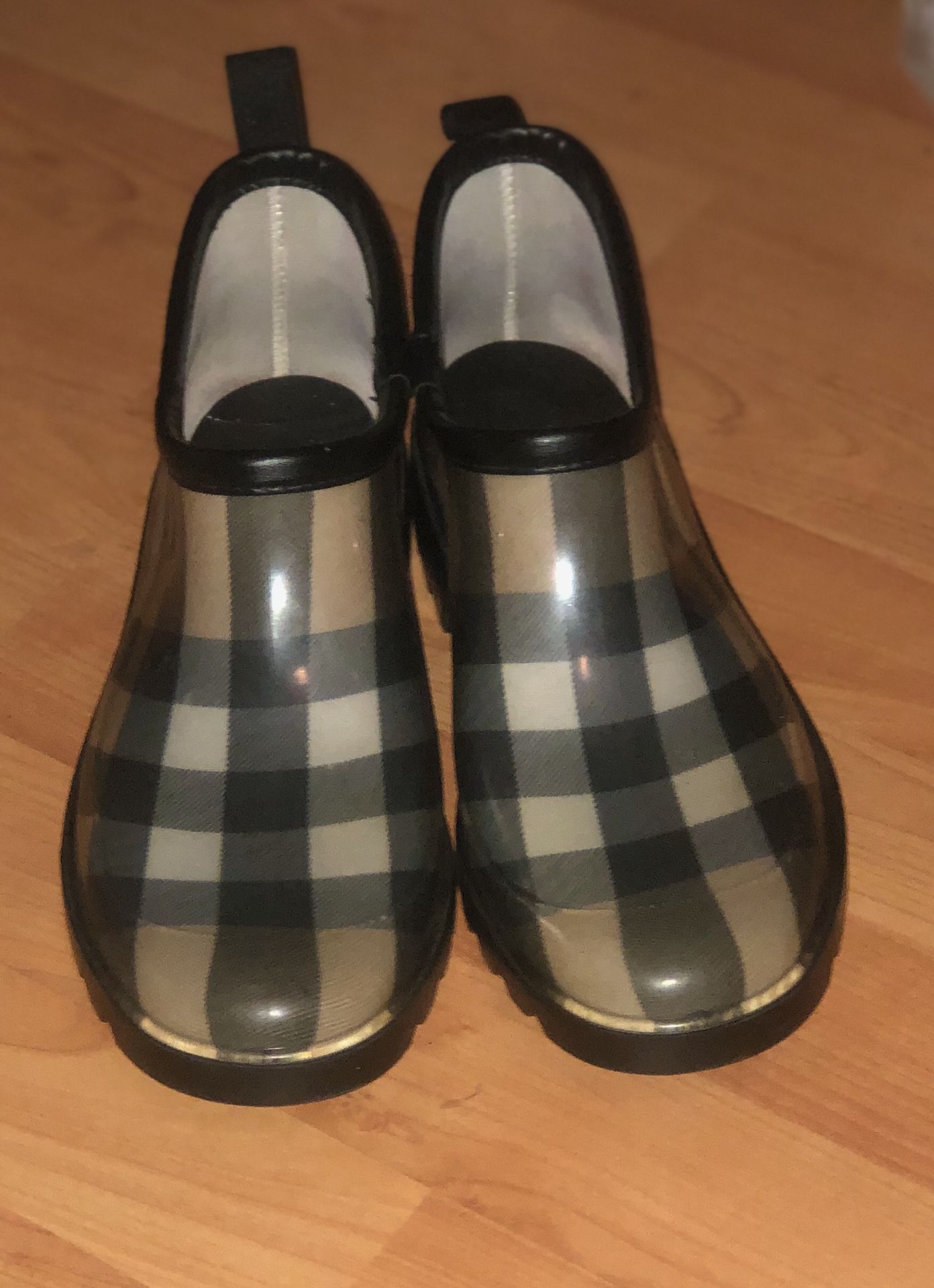 Burberry Check Ankle Rain Boots