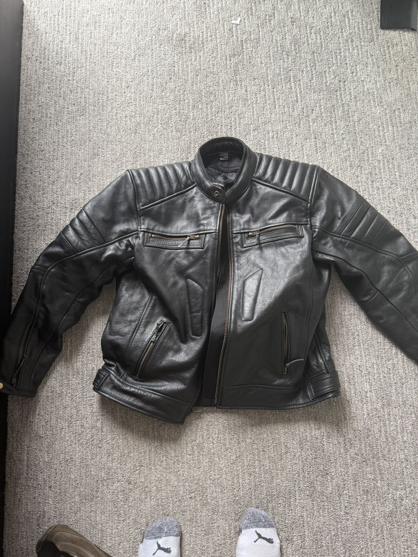 Real Leather Motorcycle Jacket