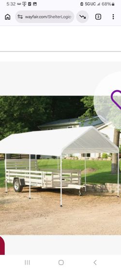 10X20 MAX UP BRAND CANOPY CAR PORT NEW IN SEALD BOX