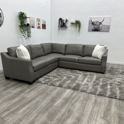 Leather Sectional Couch - Free Delivery 