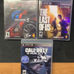The Last Of Us, Call Of Duty Ghost, Gran Turismo 5