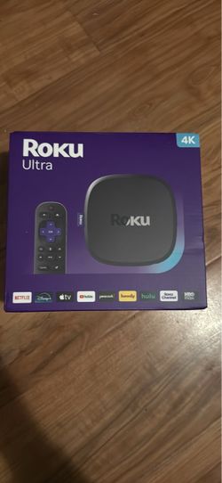 Roku Ultra, Ultimate Streaming Player - 4K Streaming Device for TV HDR10+, Dolby Vision & Atmos - Bluetooth & Wi-Fi 6 - Rechargeable Voice Remote Pro 