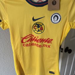 America yellow soccer jersey 