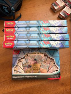 Salamence ex & Reshiram ex premium collection pokemon