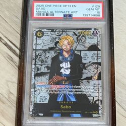 One Piece TCG / Cards - PSA 10 Sabo Manga OP13-120 🔥