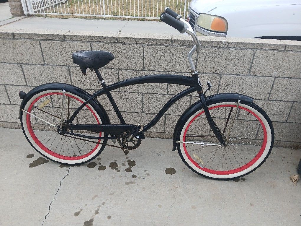 Men's 26" Black Micargi Beach Cruiser Bike