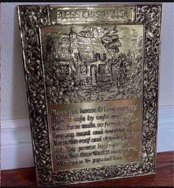 Bless this house wall Plaque