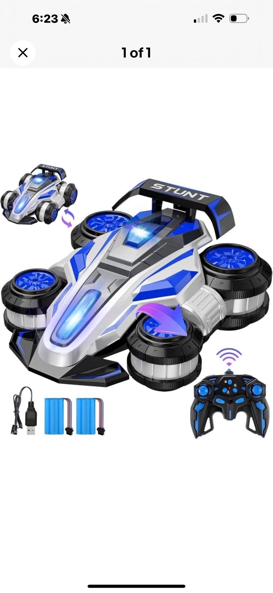 High-Speed Drift RC Stunt Deformation Car, 360-Degree Rotating Transforming R...