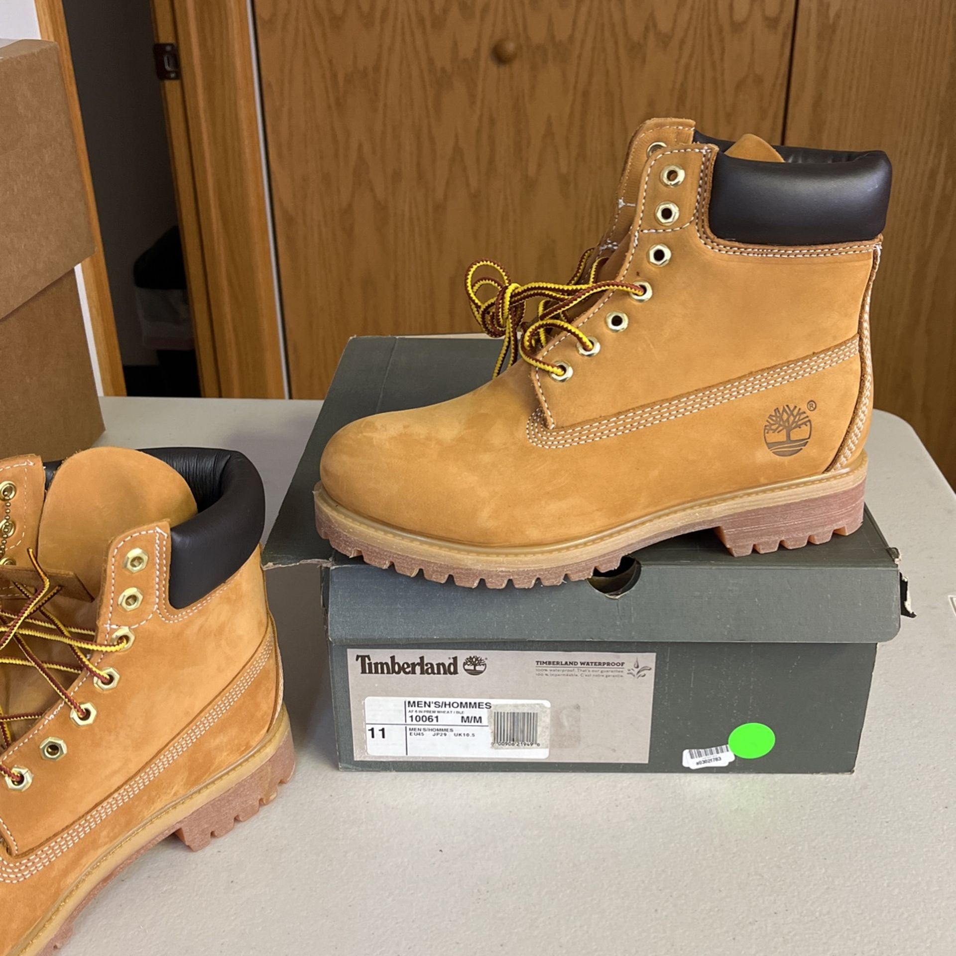 New Wheat Timberland 6 inch Prem Waterproof Size 11