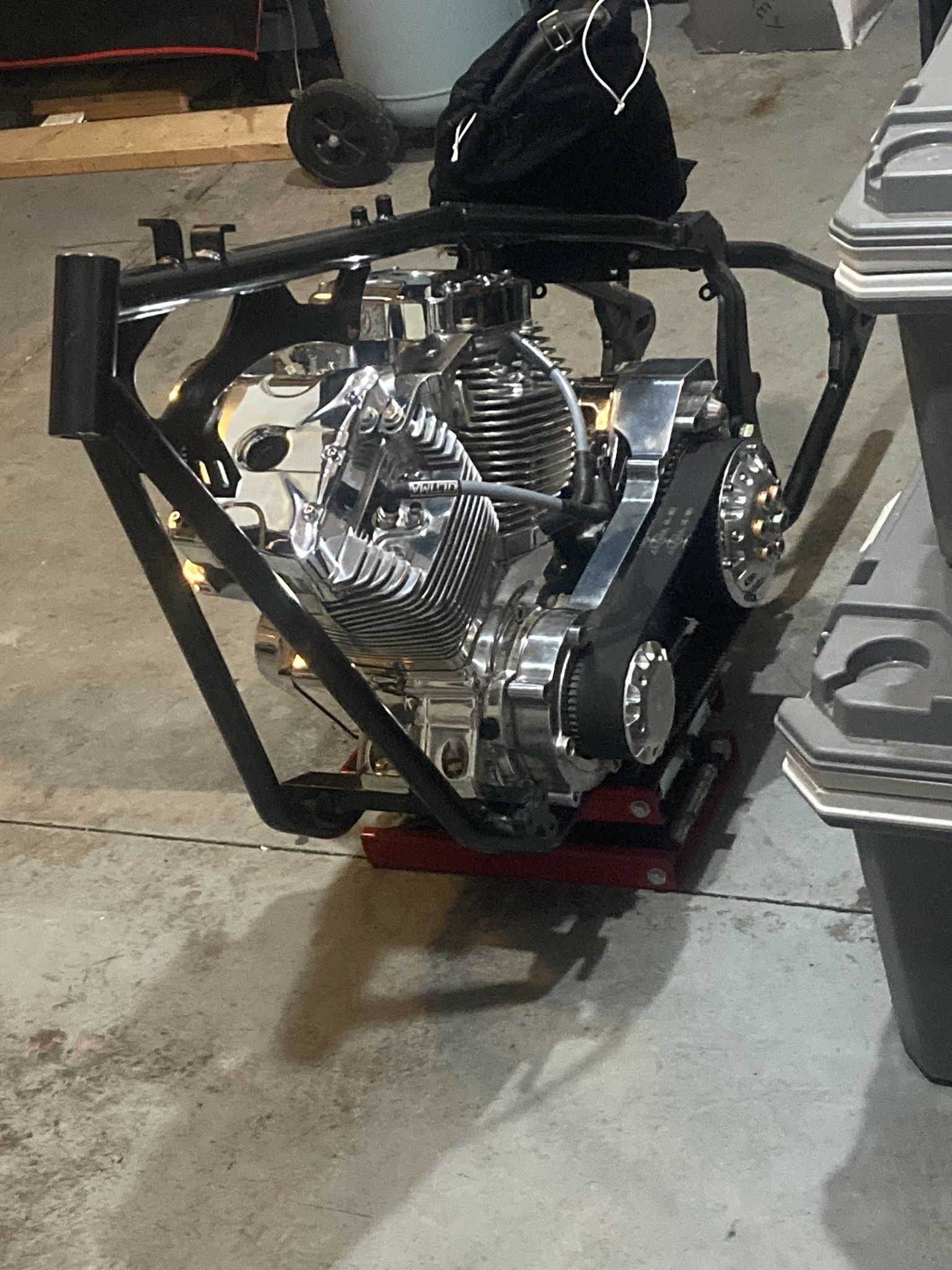 Brand New Demon Cycles 114” Engine W/ New 6sp and 2.5” Open Belt Primary 