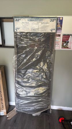 Metal hinged screen door