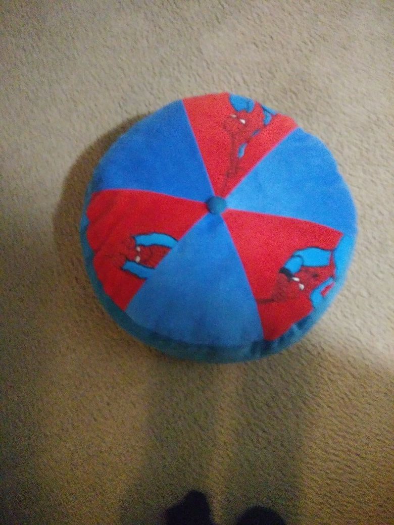 Cute spiderman kids floor pillow or bed pillow. 12.00$ like new.