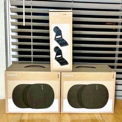 Sonos BUNDLE:  Sonos Wall Mounts are intended.   2 x Sonos Era 300 (Black) + 1 (Pair) Sonos Era 300 Wall Mounts