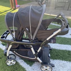 Graco Ready2Grow LX Stroller | 12 Riding Options | Accepts 2 Graco SnugRide Infant Car Seats