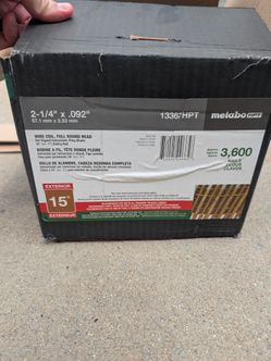Metabo HTP siding nails 2 1/4 coil