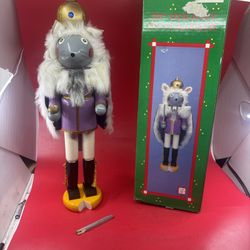 1995 20” Nutcracker Mouse Hand Made With Box