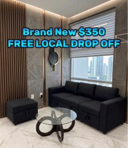FREE LOCAL DROP OFF 🚛 Brand NEW IN BOX 📦 3 seater couch with storage all around