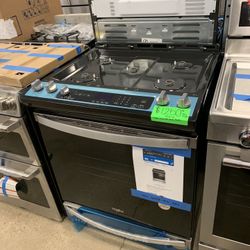 New Scratch And Dent Whirlpool Slide In Convention Oven Eletric Stove Stainless Steel 1 Year Warranty 