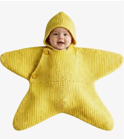 Yellow Starfish  newborn Baby Knit Sleep Sack ✨new