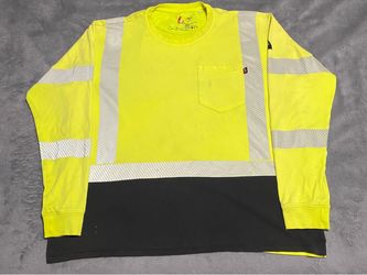 FR Hi-Vis Long Sleeve Safety Shirt size L