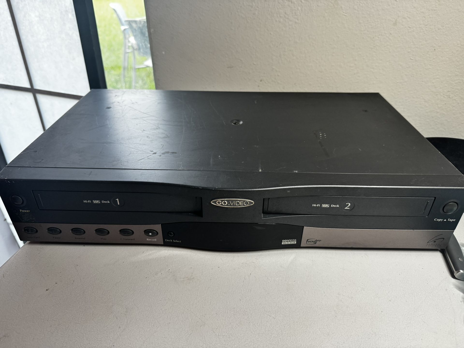 GoVideo DDV9556 Dual Deck VCR – No Remote
