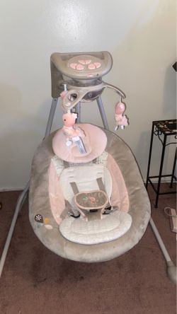 Baby girl ingenuity swing