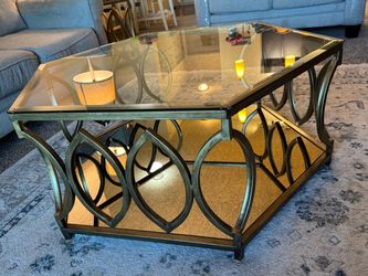 Glass Top Coffee Table & Side Table
