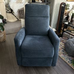 Upholstered blue chairs