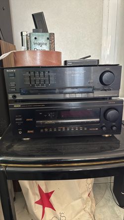 Sony and Denon amplifiers w/ Speakers
