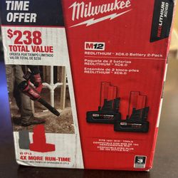 Milwaukee M12 XC 6.0 Battery Pack 