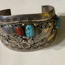 Native American Verna Blackgoat Cuff Bracelet 