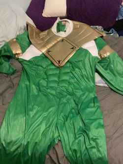 Green Power Ranger Halloween Costume 3x