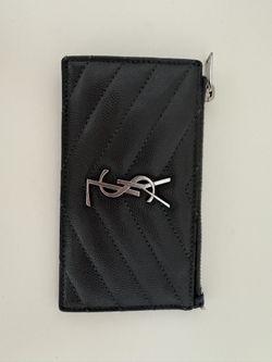 YSL Cassandre Matelasse Zipped Card Case