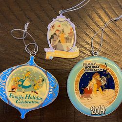 Disney Family Holiday Celebration Ornaments