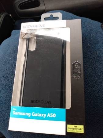 NEW IN PKGS - (1) Body Glove Gel Black Case &amp; (1) Onn Glass Screen Protector for Samsung A50, Sell BOTH for $15